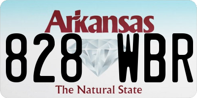AR license plate 828WBR