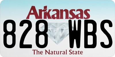 AR license plate 828WBS