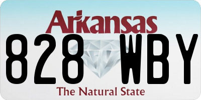 AR license plate 828WBY