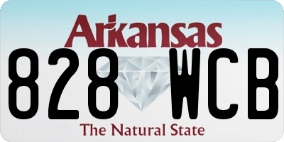AR license plate 828WCB