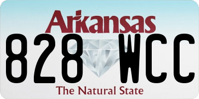 AR license plate 828WCC