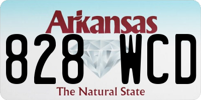 AR license plate 828WCD
