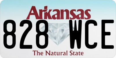AR license plate 828WCE