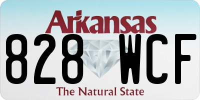 AR license plate 828WCF