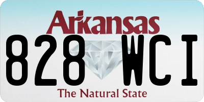 AR license plate 828WCI