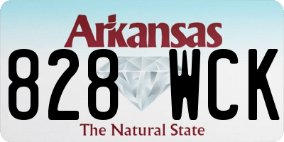 AR license plate 828WCK