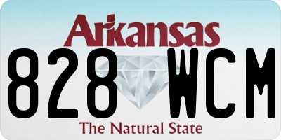 AR license plate 828WCM