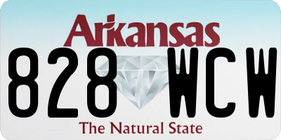 AR license plate 828WCW