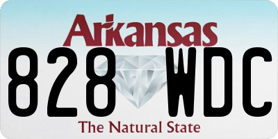 AR license plate 828WDC