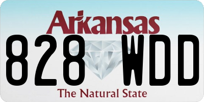 AR license plate 828WDD
