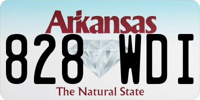 AR license plate 828WDI
