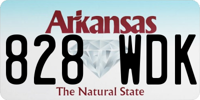 AR license plate 828WDK