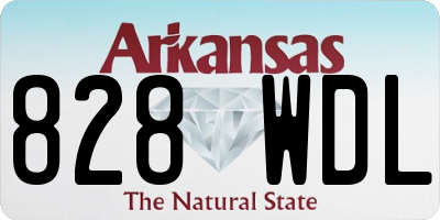 AR license plate 828WDL