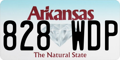 AR license plate 828WDP