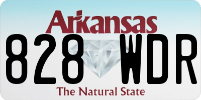 AR license plate 828WDR