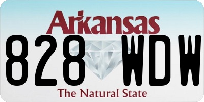 AR license plate 828WDW
