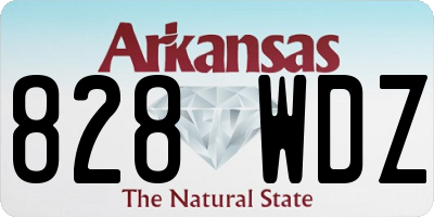 AR license plate 828WDZ
