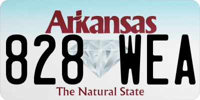 AR license plate 828WEA