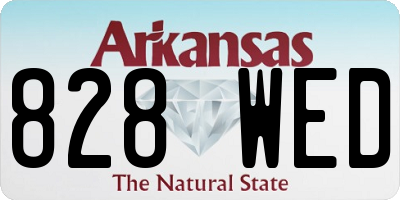 AR license plate 828WED