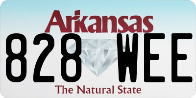 AR license plate 828WEE