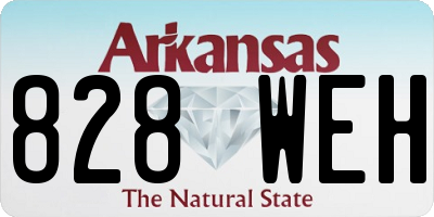 AR license plate 828WEH