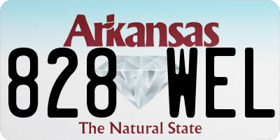 AR license plate 828WEL