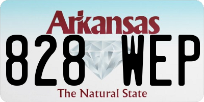 AR license plate 828WEP