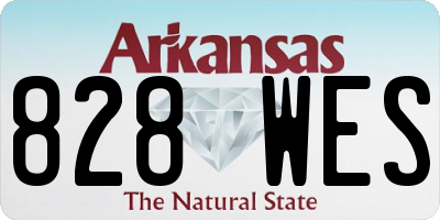 AR license plate 828WES