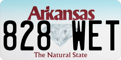 AR license plate 828WET