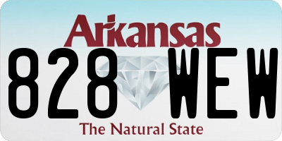 AR license plate 828WEW