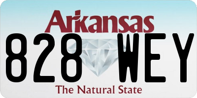 AR license plate 828WEY