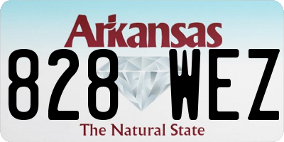 AR license plate 828WEZ