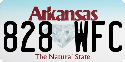 AR license plate 828WFC