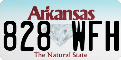 AR license plate 828WFH