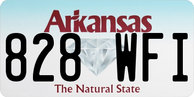AR license plate 828WFI