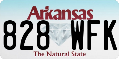 AR license plate 828WFK