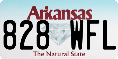 AR license plate 828WFL