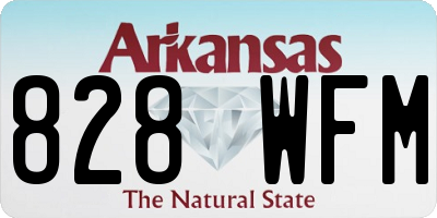AR license plate 828WFM