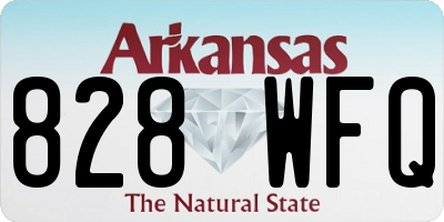 AR license plate 828WFQ