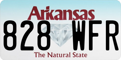 AR license plate 828WFR