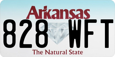 AR license plate 828WFT