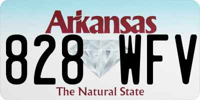 AR license plate 828WFV