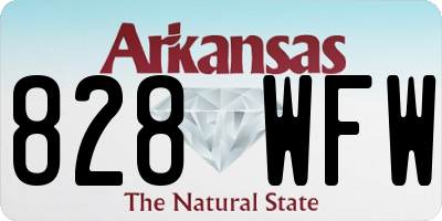 AR license plate 828WFW