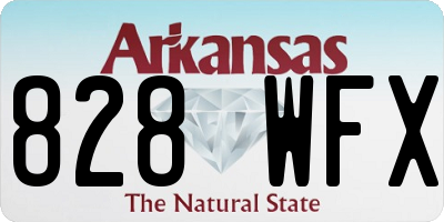 AR license plate 828WFX