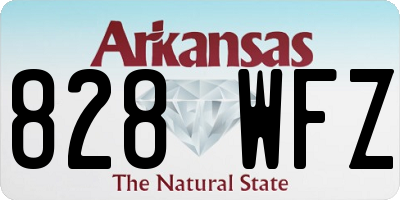 AR license plate 828WFZ