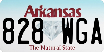 AR license plate 828WGA
