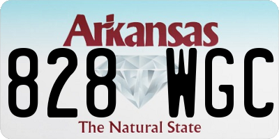 AR license plate 828WGC