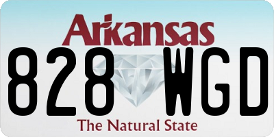 AR license plate 828WGD