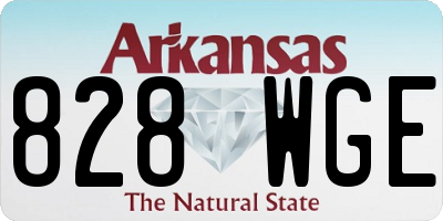 AR license plate 828WGE