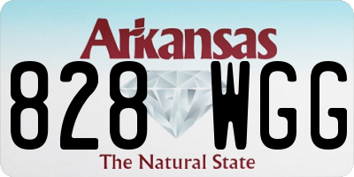 AR license plate 828WGG
